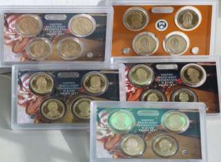 2007   2011 Proof Presidential Golden Dollar Set of 20 Coin Lot in 