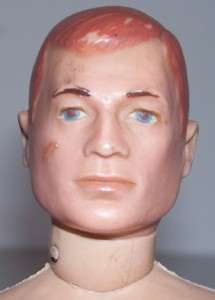 12 GI Joe *PATENT PENDING* Action Figure Brown/Red Painted Hair Blue 