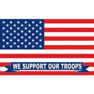  We support Our troops American Flag 3ft x 5ft Patio, Lawn 
