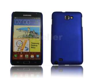 Hard Skin Case Cover For Samsung Galaxy Note i9220 Blue  