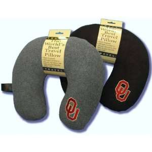  Oklahoma Sooners Charcoal Travel Pillow: Sports & Outdoors
