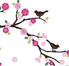   Blossom & Branches and Brown Birds Wall Sticker Decal 4 Office/Dorm
