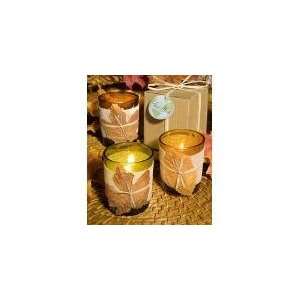 Go Green: Fall Themed Candle Favors:  Kitchen & Dining