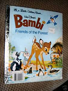 Little Golden Book Walt Disneys Bambi Friends of the  