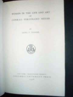 Conrad F Meyer Women, Swiss Literature, Signed Letter  