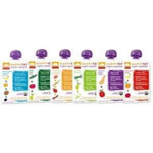 HAPPYBABY Organic Baby Food, Stage 4 Sampler (15 Count):  