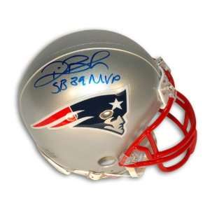  Deion Branch Autographed New England Patriots Mini Helmet 