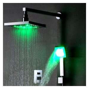  Chrome Wall mount LED Shower Faucet 0913 IWL 012 