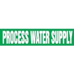 PROCESS WATER SUPPLY   Cling Tite Pipe Markers   outside diameter 2 1 