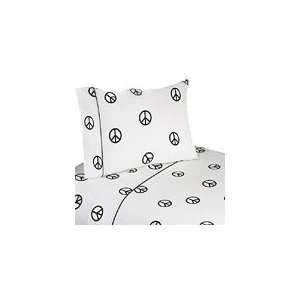   Sheet Set for Groovy Peace Sign Bedding Collection: Home & Kitchen