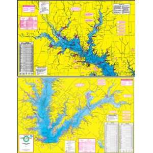   Laminated Topo Map of Lake Fork   With GPS Hotspots