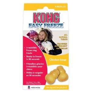  KONG Easy Freeze Chicken Soup Refills Frozen Dog Treats, 4 
