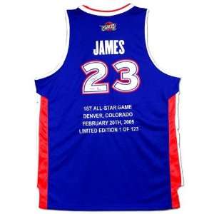 Autographed Lebron James Jersey   With Embroidered 1st AllStar Game 