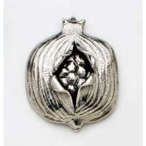  Hand Crafted Pewter Pin   Round Pomegranate Everything 