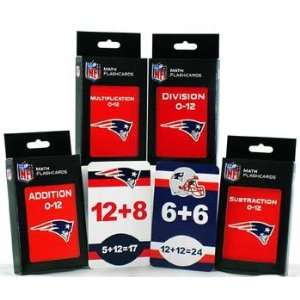 New England Patriots Flash Cards   Set of Four Mathematical Flash 