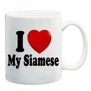   LOVE MY SIAMESE Mug Coffee Cup 11 oz ~ Cat Breed: Everything Else