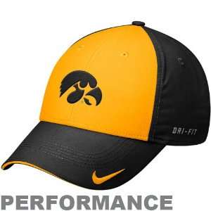   Iowa Hawkeyes Gold Black Legacy 91 Training Performance Adjustable Hat