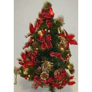 Decorated & Lit Christmas Tree 