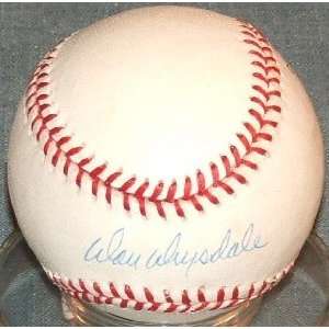  Don Drysdale Autographed Baseball