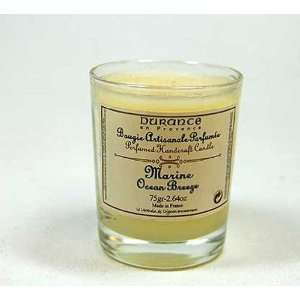 Small Handcrafted Durance Candle in Glass sea Breeze Scented:  