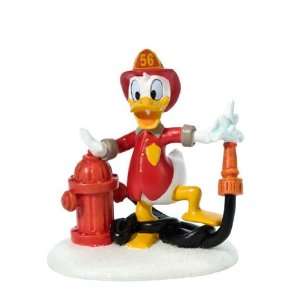   Disney Christmas Village Donalds Fire Hose *NEW 2011*