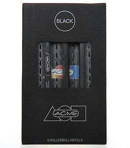 Five Pack of Acme Rollerball Refills #888 / Black Ink  