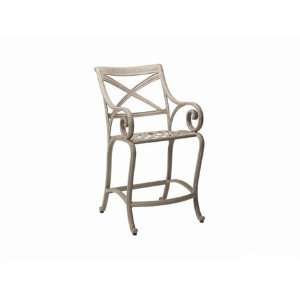   Metal Arm Patio Counter Stool Granite Rust Finish: Everything Else
