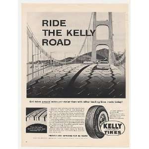   Ride the Kelly Road Kelly Springfield Tires Print Ad: Home & Kitchen
