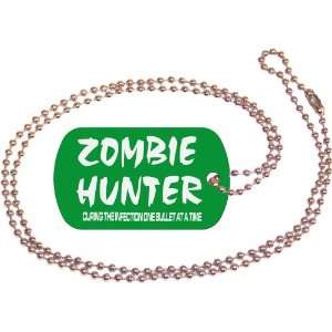  Zombie Hunter Green Dog Tag with Neck Chain: Everything 