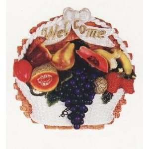  MIXED FRUIT 3 D Welcome Wall Plaque Sign *NEW*!: Office 
