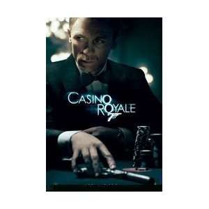 24x36) Casino Royale Movie (Chips and Gun, Daniel Craig as James Bond 