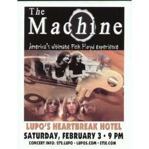  Machine Pink Floyd Concert Poster Providence: Home 
