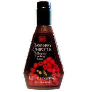 Dan Ts Inferno Raspberry Chipoltle Grilling and Finishing Sauce 32oz 