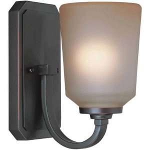  Lite Source LS 16741 Rupert Wall Lamp, Aged Copper with Light Amber 