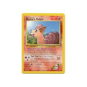   Gym Heroes Unlimited Common Blaines Vulpix 65/132 Toys & Games
