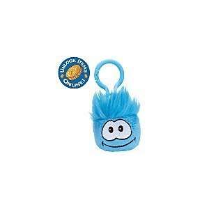   Club Penguin: Pet Puffle 2 Plush Clip On   Blue: Toys & Games