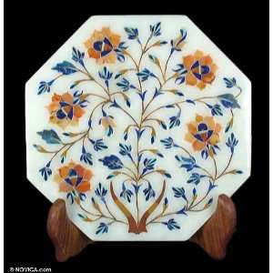 Marble inlay plate, Mughal Magic
