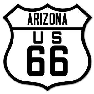  ROUTE 66 Arizona American Road Sign sticker 4 x 4 