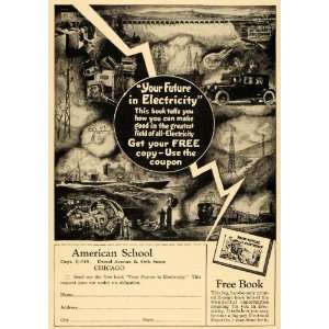 1923 Ad Electricity Future American School Chicago IL 
