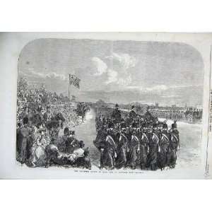  1866 Volunteer Review Hyde Park Army Soldiers Fine Art 
