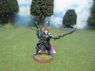 Warhammer DPS painted Dark Eldar Archon with splinter pistol and power 