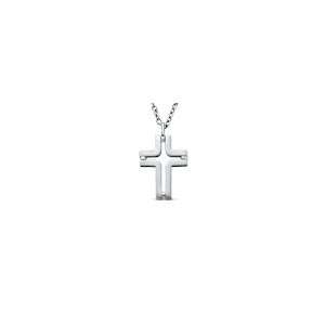  ZALES Mens Square Edge Cross Pendant in Titanium pendants 