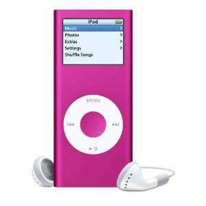  Apple 4 GB iPod nano AAC/MP3 Player Pink (2nd Generation 