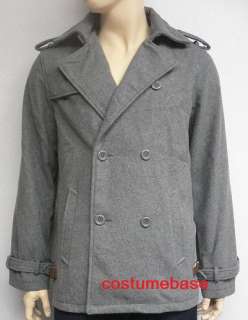 Edward Cullen Pea Coat Twilight Jacket Costume W/ GIFT  