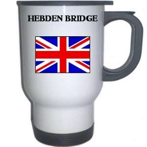  UK/England   HEBDEN BRIDGE White Stainless Steel Mug 