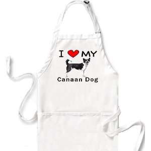 I Love My Canaan Dog Apron