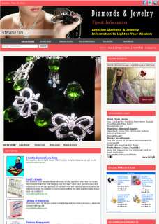 Ready Made Diamond Jewelry Affiliate Website Business  