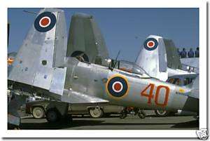 WWII British SeaFire Folding Wing Aircraft POSTER  