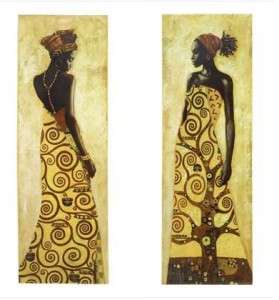 African Women Wall Art Decor Canvas Painting Print NEW  