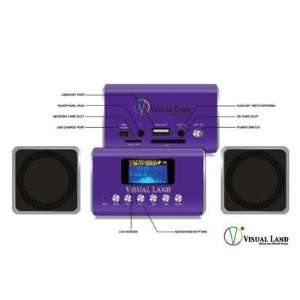  MP3 Mini Boombox Purple: MP3 Players & Accessories